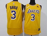 Lakers 3 Anthony Davis Yellow Nike Diamond 75th Anniversary City Edition Swingman Jersey,baseball caps,new era cap wholesale,wholesale hats